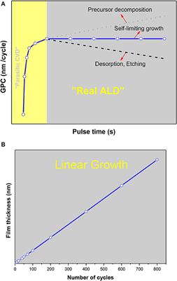 An Experimental and Theoretical Study of the Impact of the Precursor Pulse Time on the Growth Per Cycle and Crystallinity Quality of TiO2 Thin Films Grown by ALD and PEALD Technique